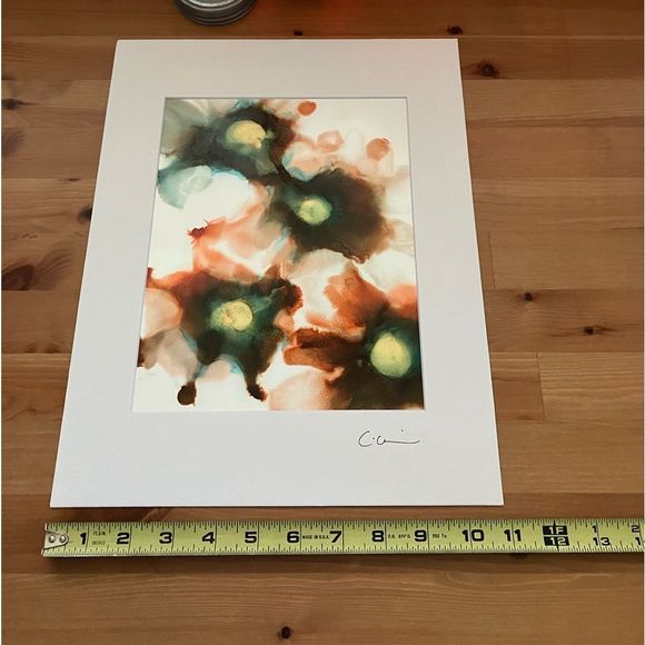 New Original Signed Artwork Alcohol Ink on Paper 103 - Picture 6 of 6